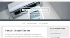 Desktop Screenshot of binnenklimaat.be